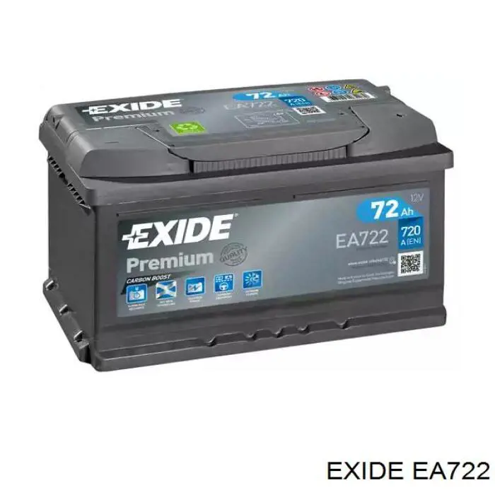 Аккумулятор Exide Premium 72 А/ч 12 В B13 EA722