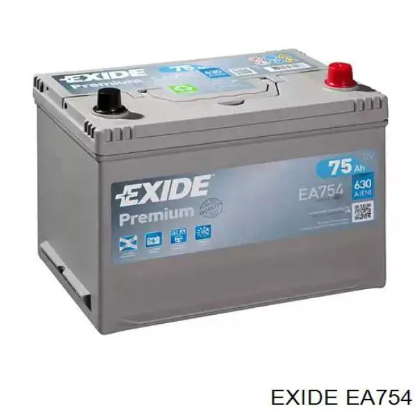 Аккумулятор Exide Premium 75 А/ч 12 В B1Korean EA754