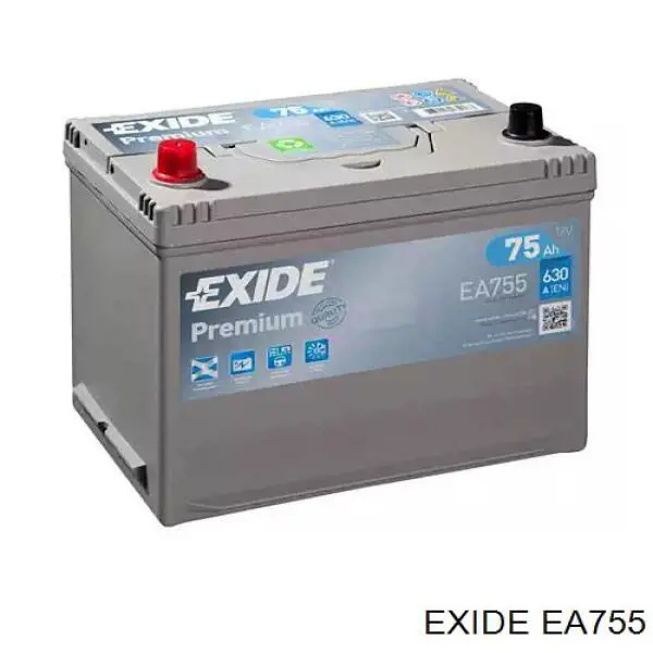 Аккумулятор Exide Premium 75 А/ч 12 В B1Korean EA755