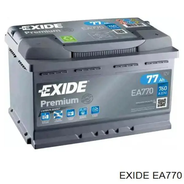 Аккумулятор Exide Premium 77 А/ч 12 В B13 EA770