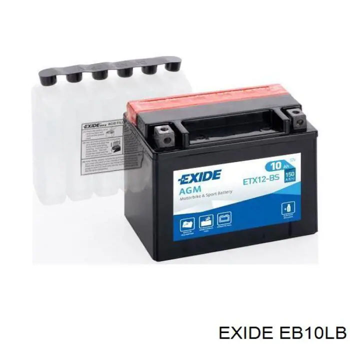 Аккумулятор автомобильный Exide EB10LB цена, от 32.32 USD