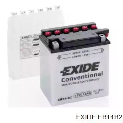 EB14-B2 Exide bateria recarregável (pilha)