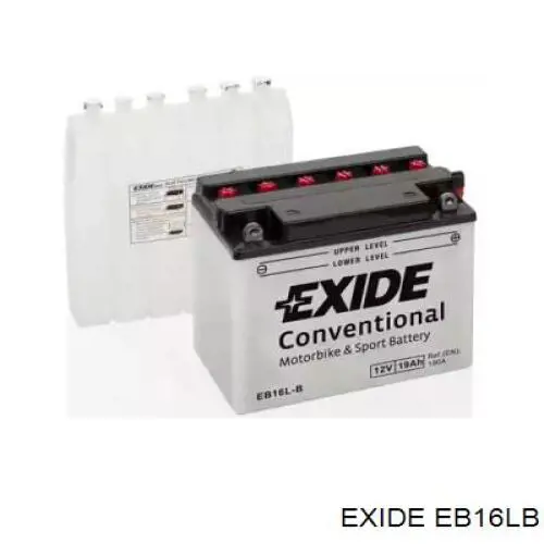 EB16L-B Exide bateria recarregável (pilha)