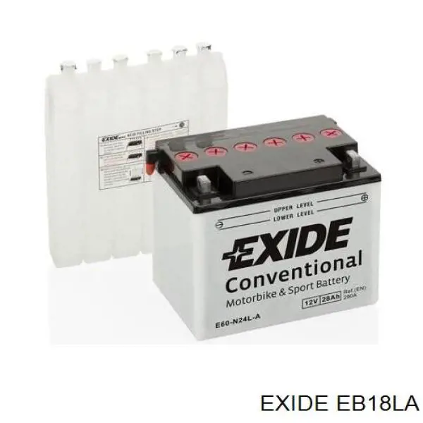 Аккумулятор автомобильный Exide EB18LA цена, от 84.14 USD