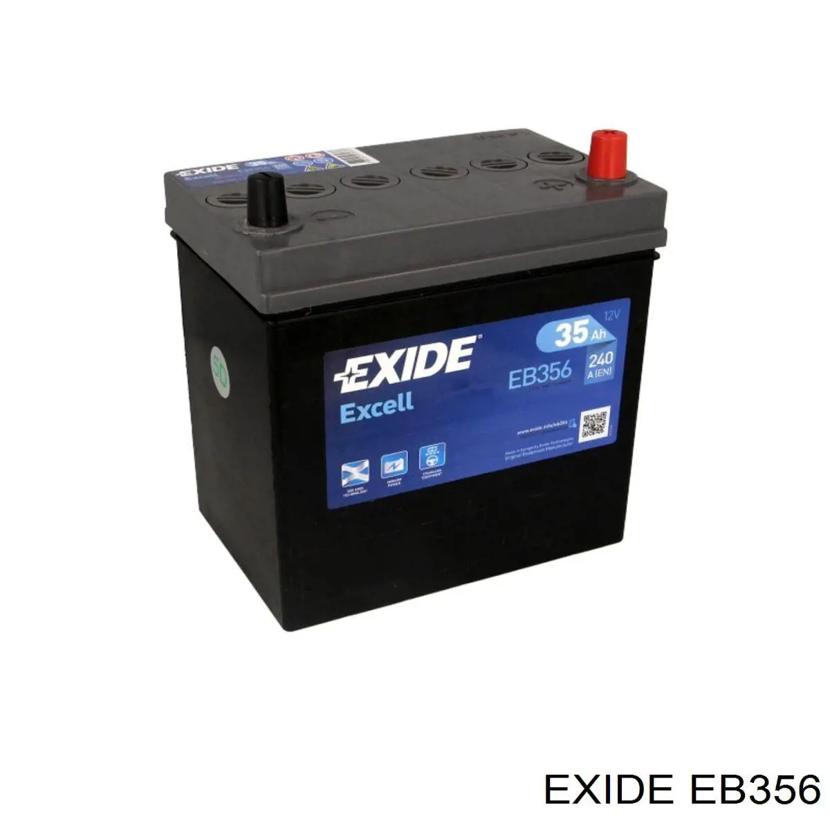 Аккумулятор Exide Excell 35 А/ч 12 В B00|B01 EB356