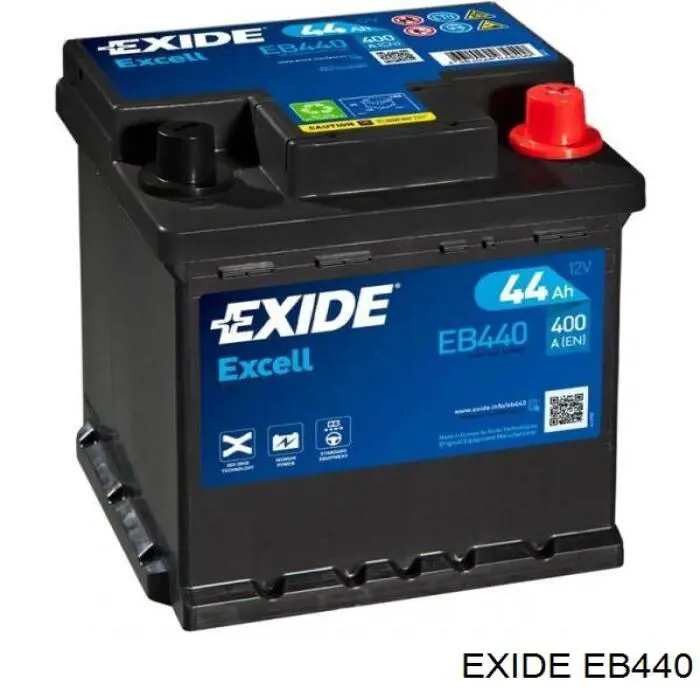 Аккумулятор Exide Excell 44 А/ч 12 В B13 EB440