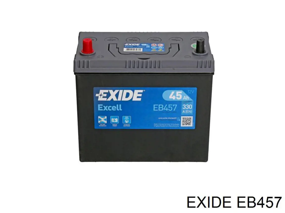 Купить Аккумулятор Exide 45 А/ч (EB457)