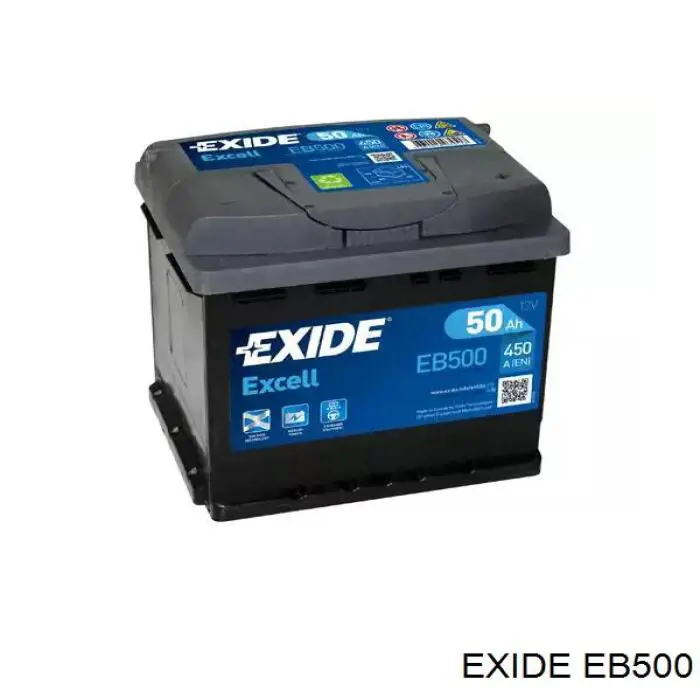 Аккумулятор Exide Excell 50 А/ч 12 В B13 EB500