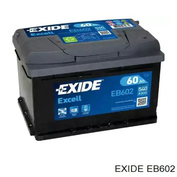 Аккумулятор Exide Excell 60 А/ч 12 В B13 EB602