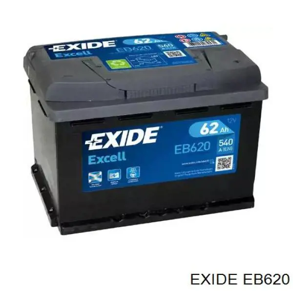 Акумуляторна батарея, АКБ EB620 Exide