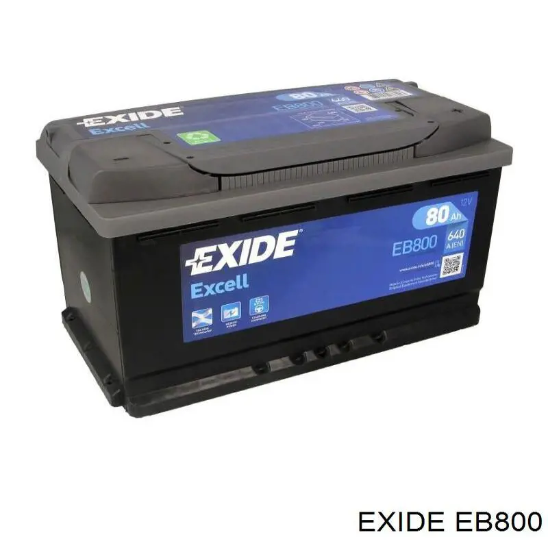 Акумуляторна батарея, АКБ EB800 Exide