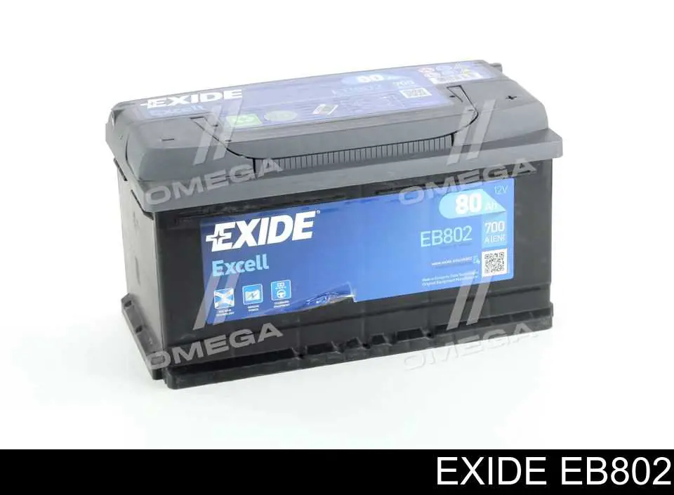 Аккумулятор Exide Excell 80 А/ч 12 В B13 EB802