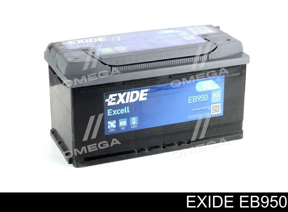 Аккумулятор Exide Excell 95 А/ч 12 В B13 EB950
