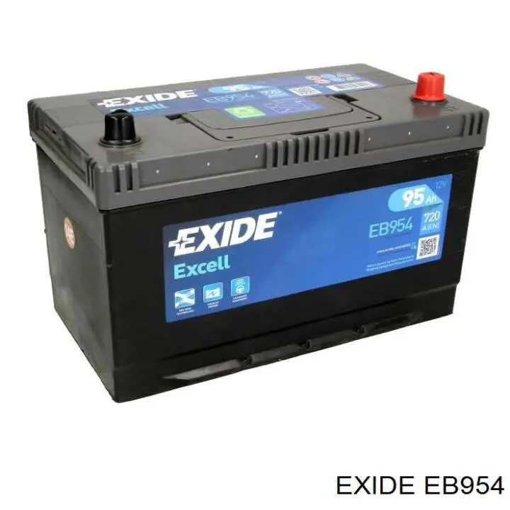 Аккумулятор Exide Excell 95 А/ч 12 В B1Korean EB954
