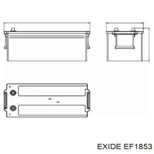 Купить Аккумулятор Exide 180 А/ч (EF1853)