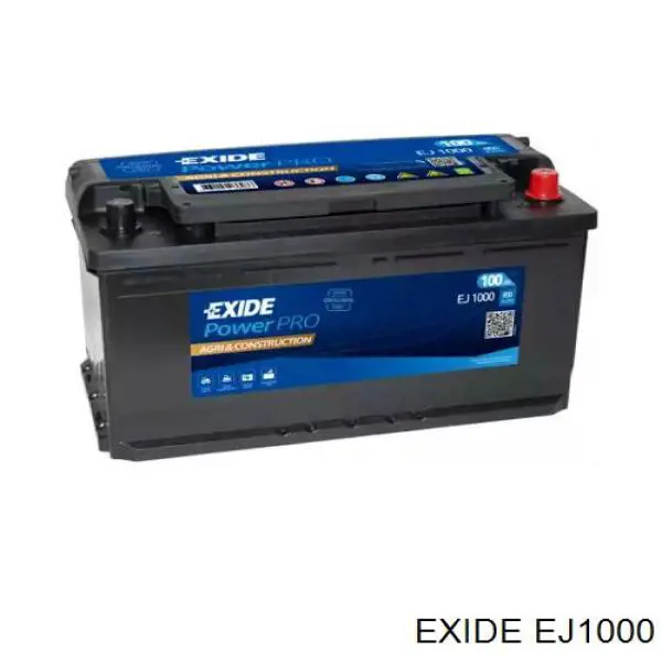 EJ1000 Exide bateria recarregável (pilha)