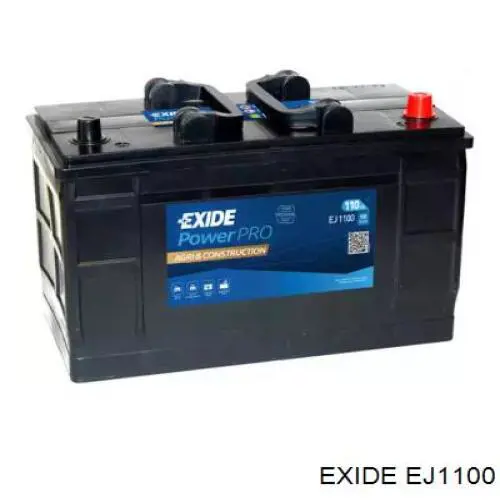 EJ1100 Exide bateria recarregável (pilha)