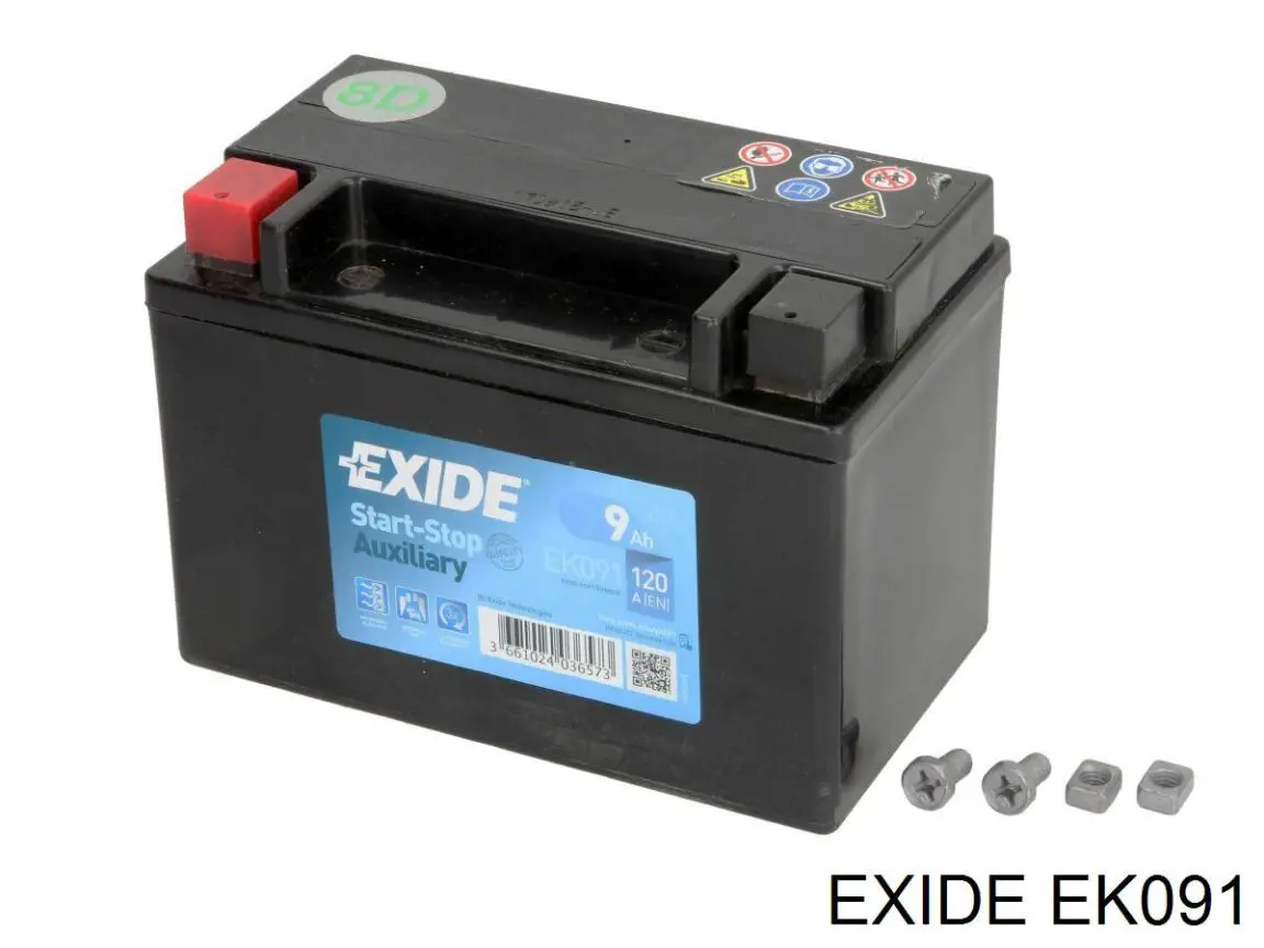 Аккумулятор Exide Micro-Hybrid AGM 9 А/ч 12 В B00 EK091