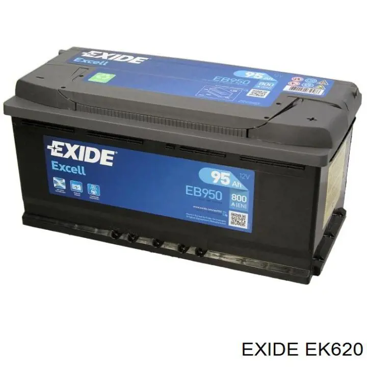 EK620 Exide bateria recarregável (pilha)