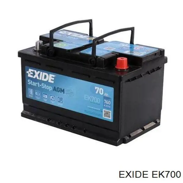 Аккумулятор EXIDE EK700 — Opel Mokka, 1,8 л, 2013 года, электроника