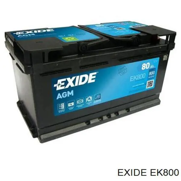 Аккумулятор Exide Micro-Hybrid AGM 80 А/ч 12 В B13 EK800