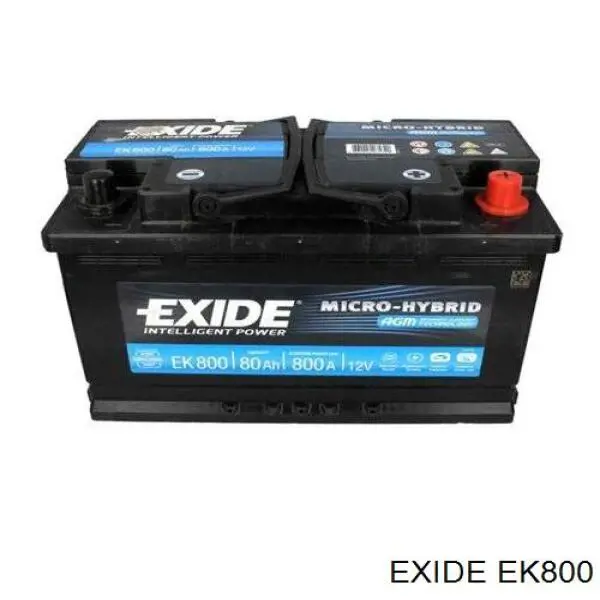 Аккумулятор автомобильный Exide Micro-Hybrid AGM 80 А/ч 800 А B13