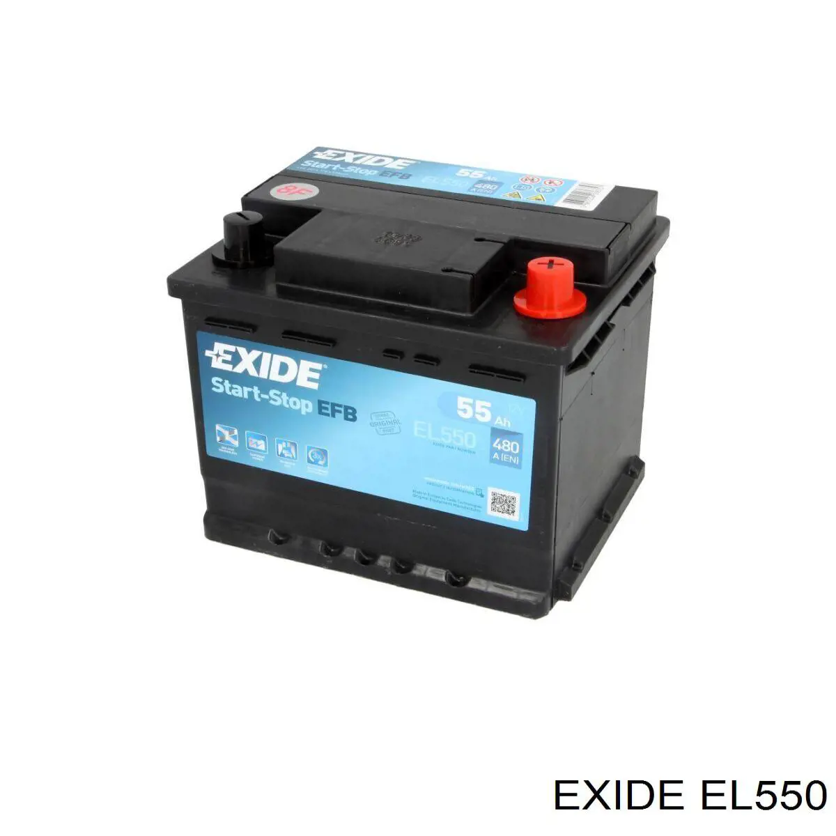 EL550 Exide bateria recarregável (pilha)