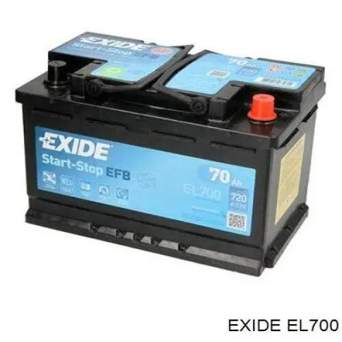 EL700 EXIDE Batería original y equivalente