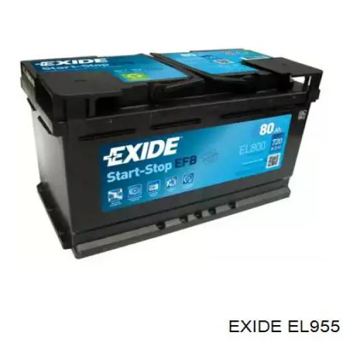 EL955 Exide bateria recarregável (pilha)
