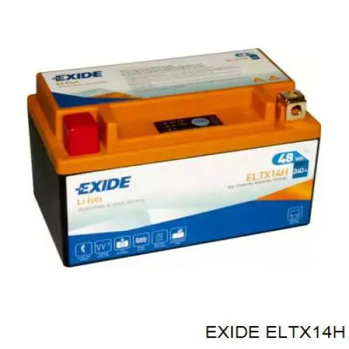 ELTX14H Exide bateria recarregável (pilha)