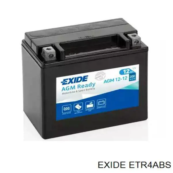 Аккумулятор ETR4ABS Exide