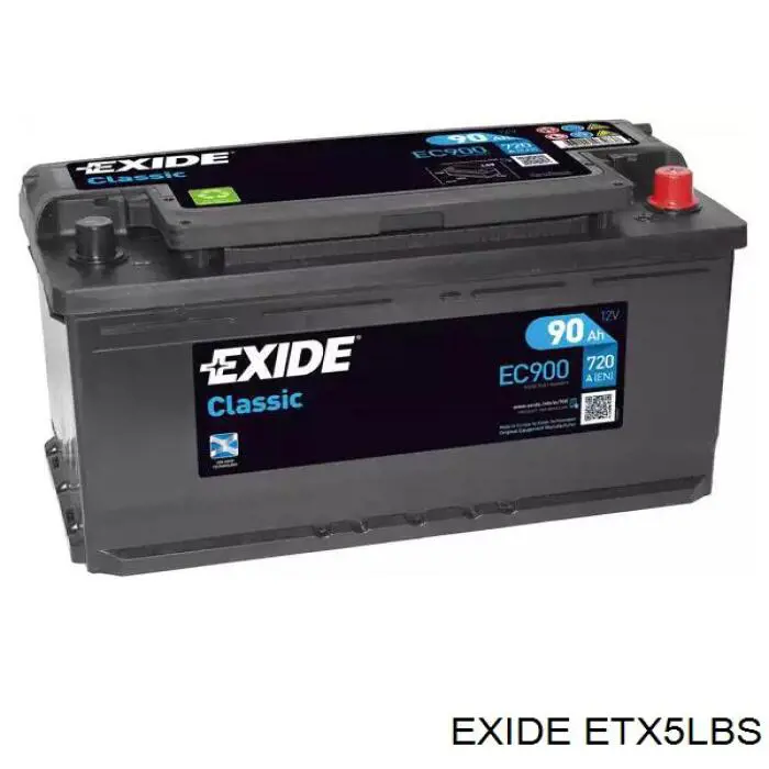 Купить ETX5LBS Exide Батарея аккумуляторная