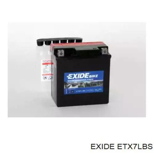 ETX7L-BS Exide bateria recarregável (pilha)