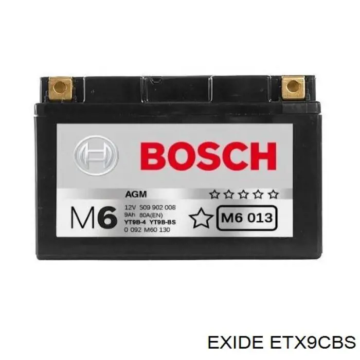 Аккумулятор ETX9CBS Exide