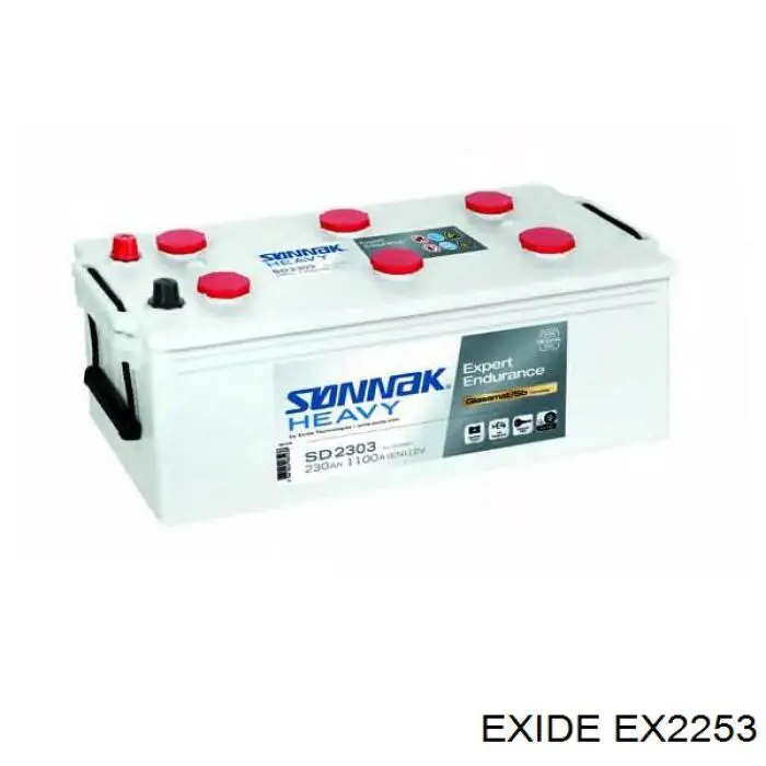 EX2253 Exide bateria recarregável (pilha)