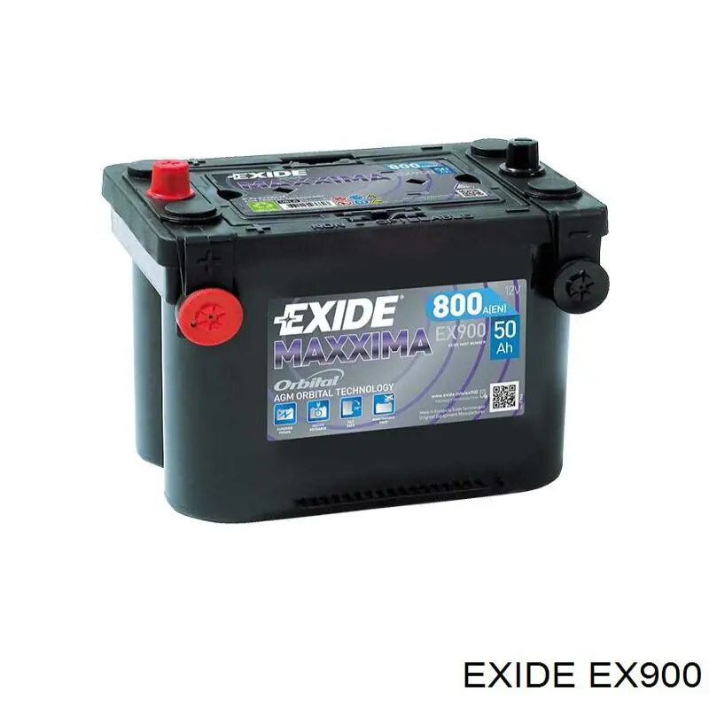 Аккумулятор автомобильный Exide EX900 цена, от 266.63 USD