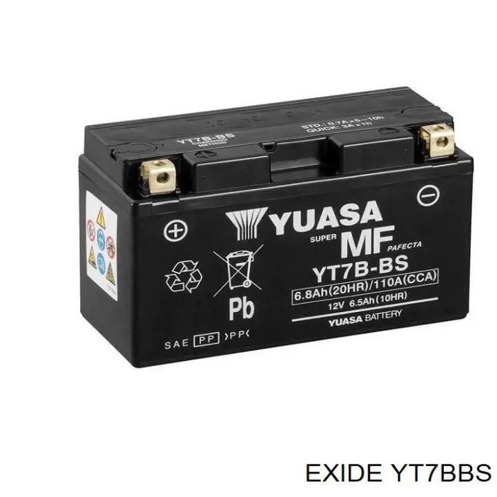 Магазин запчастей YT7BBS EXIDE цены в Ровно