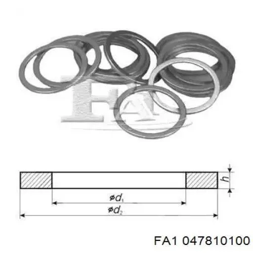 Прокладка пробки поддона двигателя 047810100 FA1