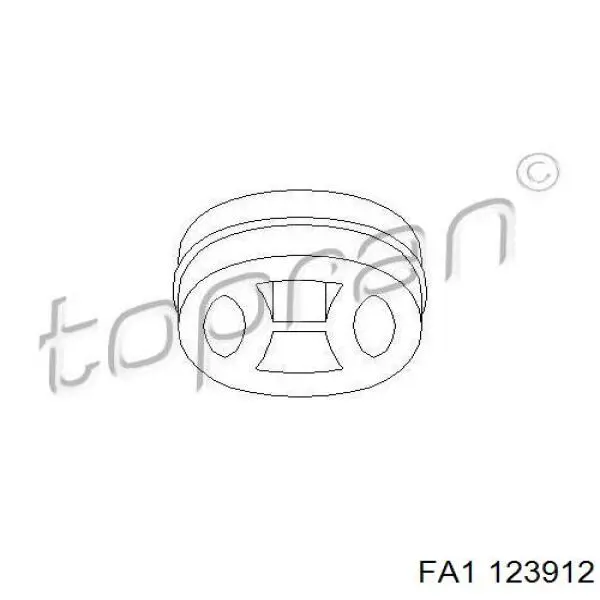 Подушка крепления глушителя FA1 123912 цена, от 1.33 USD