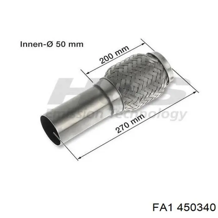 Трубы приемные (штаны) FA1 450340 цена, от 33.12 USD