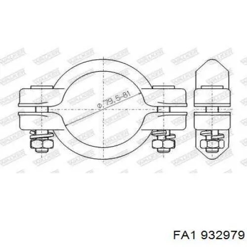 Крепление глушителя переднее GP 8586089