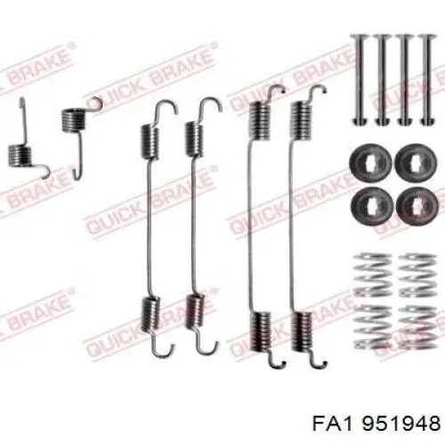 Хомут крепления глушителя передний FA1 951948 цена, от 1.38 USD