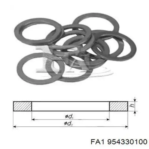 954.330.100 FA1 vedante de rolha de panela de motor