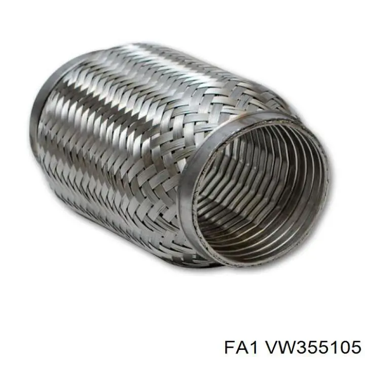 Chapa ondulada del silenciador VW355105 FA1