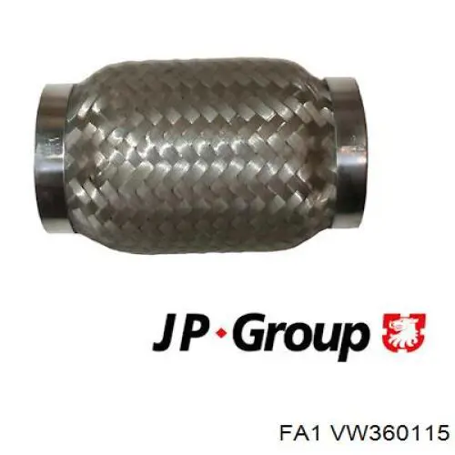 Chapa ondulada del silenciador VW360115 FA1