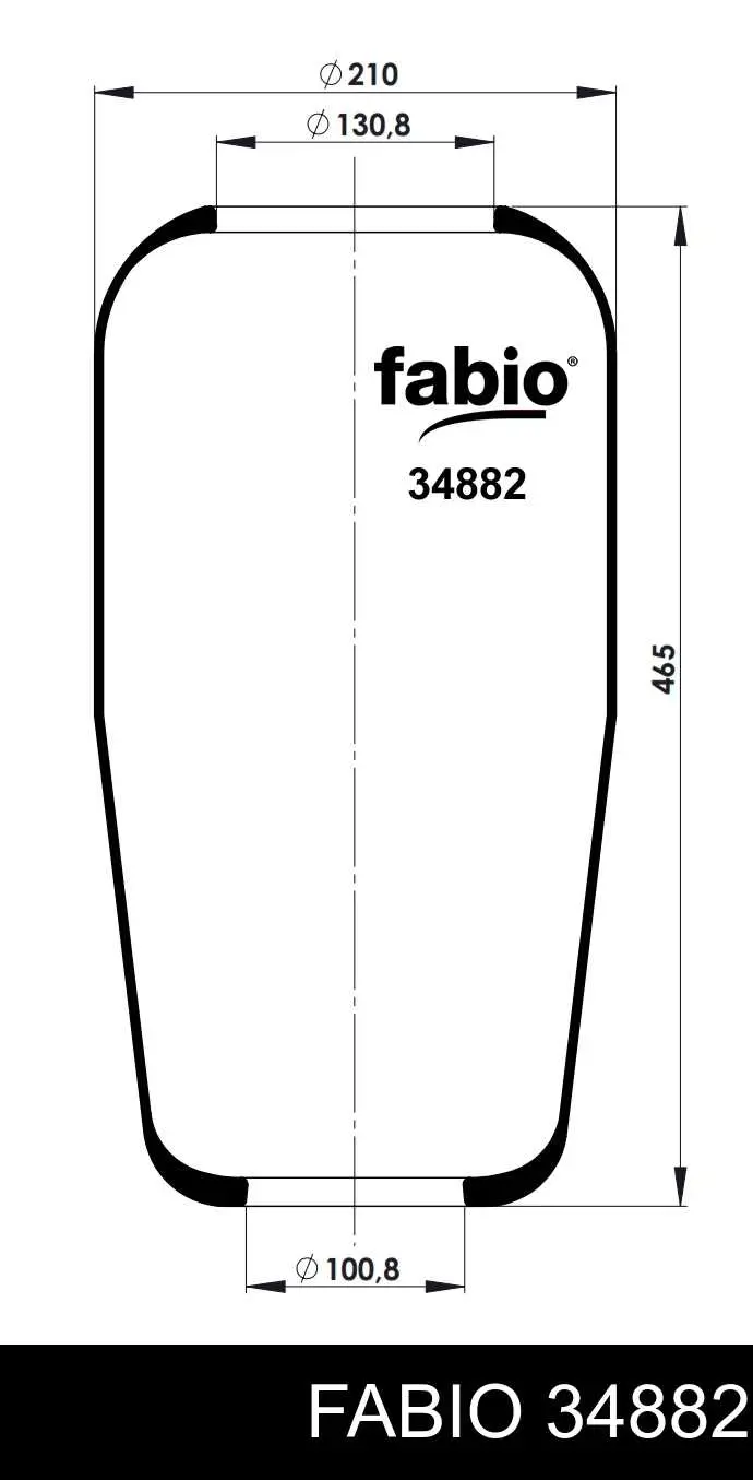 34882 Fabio Пневмоподушка моста