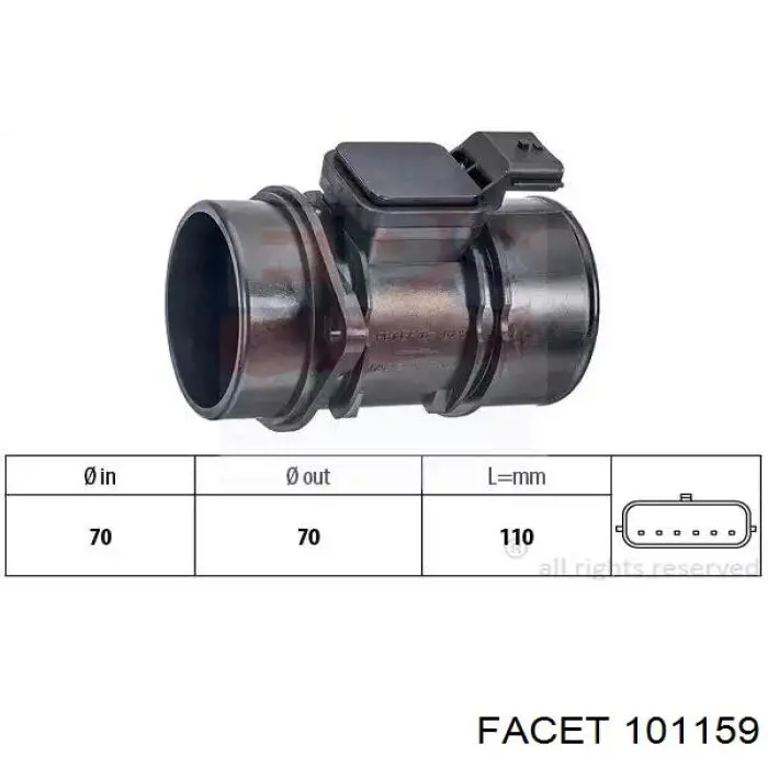 Расходомер воздуха Facet 101159