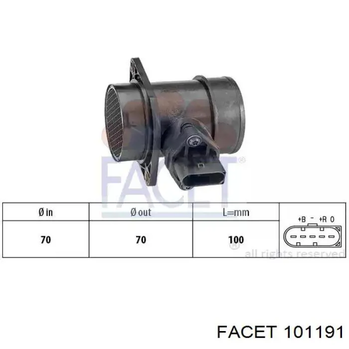 Расходомер воздуха Facet 101191