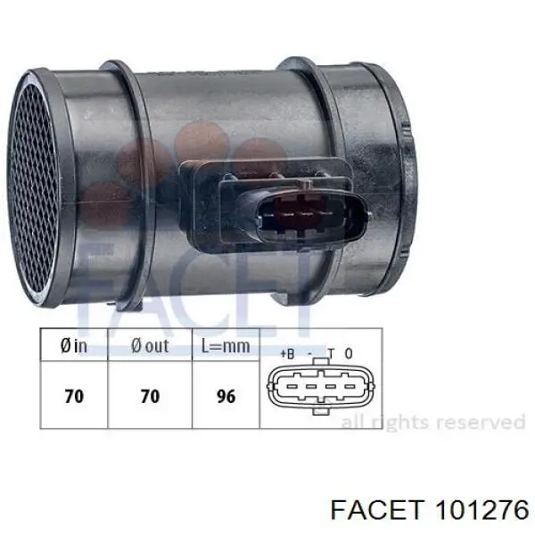 Датчик массового расхода воздуха Bosch 55350048 цена, от 34.06 USD