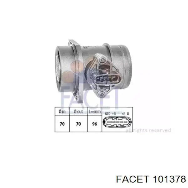 GH-723449 GH sensor de fluxo (consumo de ar, medidor de consumo M.A.F. - (Mass Airflow))